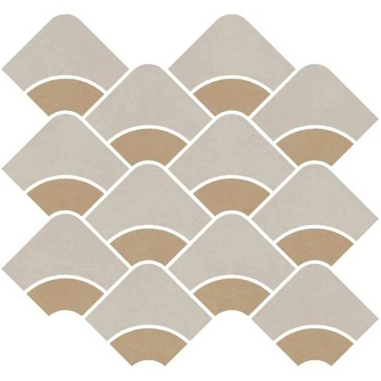 Декор Kerama Marazzi Таделакт KMD2HID009BR Наборный Бежевый Светлый, Желтый Матовый Обрезной 28x30