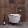 Унитаз подвесной Cezares Relax CZR-3806-53-TH-TOR/SC безободковый, сиденье микролифт фото 9