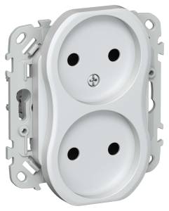 Розетка 2-местная IEK Flite FI-R20-10-1-K36 жемчуг