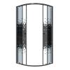 Душевой уголок Niagara Eco NG-1007-14BLACK профиль черный матовый, стекло с узором, 90x90x190 фото 2