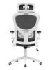Кресло компьютерное Stool Group TopChairs Airone D-502-1 black белый с черной сеткой фото 4