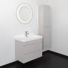 Тумба с раковиной Comforty Мадрид-80М2(Н) 00-00021782 серый шелк фото 4