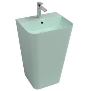 Раковина Isvea Sott'Aqua 10SQ37001SV-2T напольная, 50 см, мятно-зеленая матовая