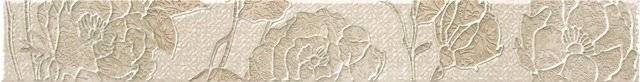 Бордюр Rocersa Aura RCS000006 Cenefa Fleurs Beige 7.5х59.34