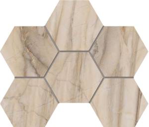 Мозаика Estima Bernini 67338 Mosaic/BR01_NS/25x28,5/Hexagon Hexagon Pearl неполированная 25x28,5