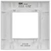 Рамка 1-постовая IEK Skandy SK-M12-K01 арктический белый фото 2