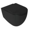 Унитаз подвесной Isvea Infinity 10NF02001SV-2N + 40KF0521I-S безободковый, с крышкой-сиденьем микролифт, черный матовый