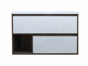 Тумба с раковиной Эстет Monaco Wood ФР-00010677 подвесной, 2 ящика, 62x101