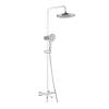 Душевая система Rose R3996F с термостатом, белый, хром