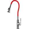 Смеситель для кухни Lemark Expert LM5082S-Red с гибким изливом