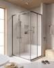 Душевой уголок Cezares Relax RELAX-304-AH-2-120/90-C-GM профиль оружейная сталь, стекло прозрачное, 120x90x200