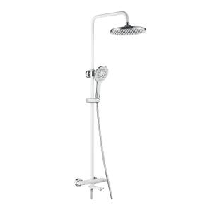 Душевая система Rose R3996F с термостатом, белый, хром