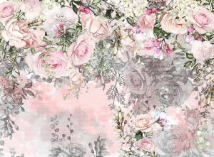 3D Фотообои Artegrafico «Розово-серый контраст» BT-020 акварель