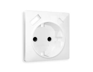 Лицевая панель для электрической розетки с заземлением со шторками 2USB A+C Ambrella Volt Alfa AP1100