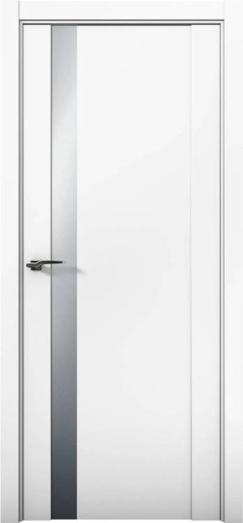 Межкомнатная дверь остекленная Brandoors Prime 07 Полотно Аляска, Стекло Сильвер грей 2000х900
