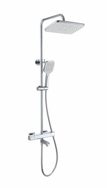Душевая стойка Wonzon & Woghand WW-B3016-T1-CR с термостатом, хром