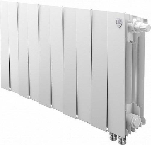 Радиатор биметаллический Royal Thermo Piano Forte 300 VDR bianco traffico, 10 секций