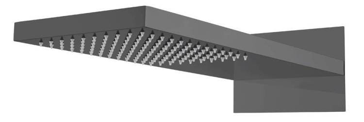 Верхний душ Boheme Fusion 419-SGM Shine Gun Metal