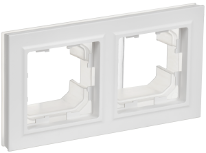 Рамка 2-постовая IEK Brite BR-M22-44-K91 арктический белый