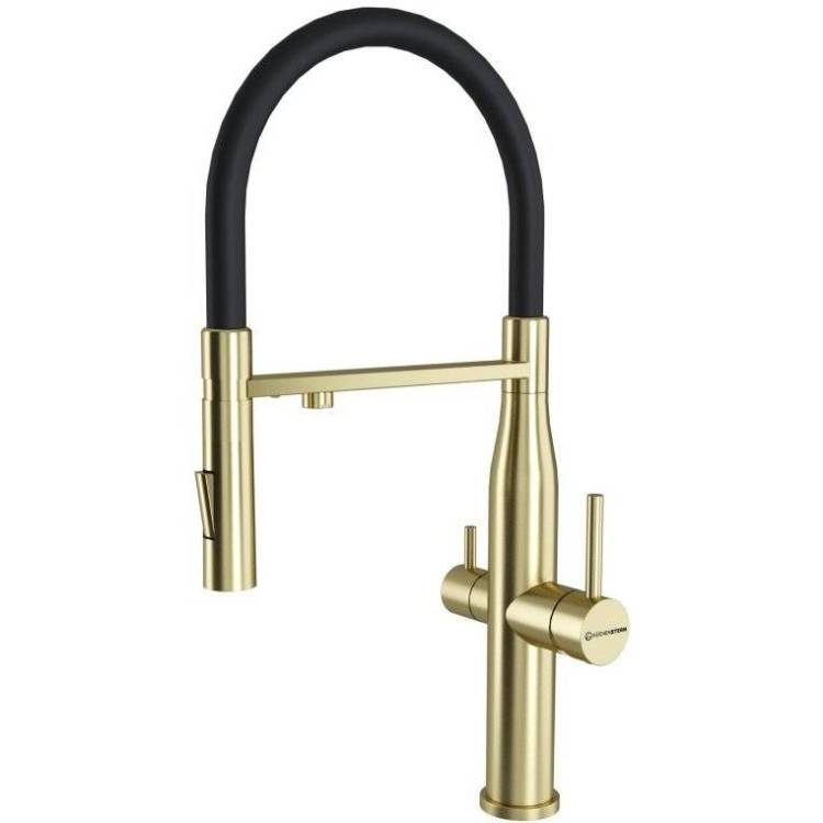 Смеситель для кухни Kuchenstern Elit-FE 407GL40 золотой