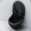 Унитаз подвесной AM.PM Spirit V2.0 FlashClean с микролифтом, черный матовый фото 8