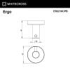 Крючок WHITECROSS Ergo ER2210CPB медь брашированная фото 2