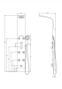 Душевая панель Taliente TA-G-A02Bb+s черная фото 3