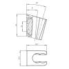 Настенный держатель Iddis Optima Home 080BC00i53 хром матовый фото 3