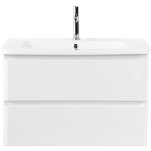 Тумба с раковиной Belbagno Albano-Cer ALBANO-CER-1050-2C-SO-BL 102x44x50 Bianco Lucido подвесная с двумя выкатными ящиками