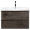 Тумба с раковиной Belbagno Albano-Cer ALBANO-CER-800-2C-SO-RNG 77x44x50 Robere Nature Grigio подвесная с двумя выкатными ящиками