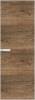 Межкомнатная дверь Profil Doors 1 AGN цвет профиля Вайт, алюминиевая панель орех 600x2000