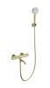 Смеситель для ванны Wonzon & Woghand WW-B3029-A1-BG с душем и термостатом, брашированное золото