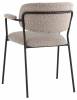 Стул Stool Group Кэрол FDC9005 DC2635-4A grey букле серый, черные ножки фото 5