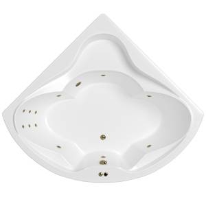 Акриловая ванна WHITECROSS Konsul 150x150 0110.150150.100.LINE.BR с гидромассажем, 