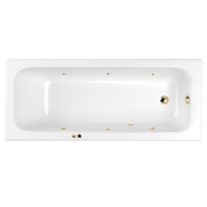 Акриловая ванна WHITECROSS Vibe Soft 0105.180075.100.SOFT.GL с гидромассажем, 180x75