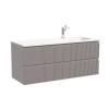 Тумба с раковиной Sancos Snob R правая, Doha Soft, 120x52