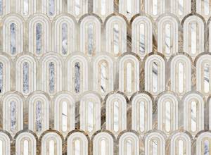 3D Фотообои Artegrafico «Мраморная кольчуга» BL-047 песок