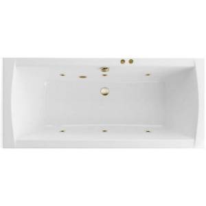 Акриловая ванна Excellent Aquaria Lux Slim 180x80 WAEX.AQU18S.SOFT.BR с гидромассажем, 