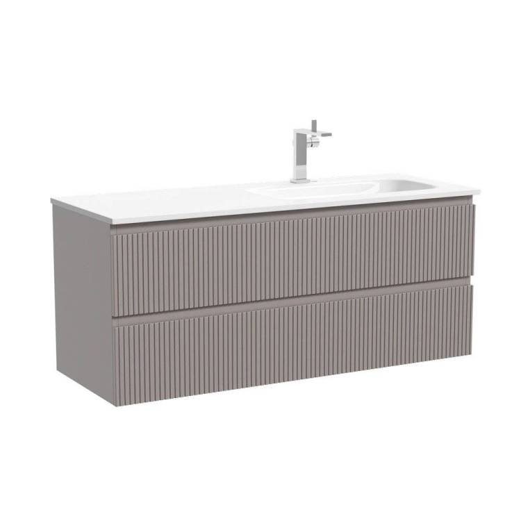 Тумба с раковиной Sancos Snob R правая, Doha Soft, 120x52