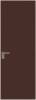 Межкомнатная дверь Profil Doors 1 AGK цвет профиля Шампань, стекло безопасное 4 мм монохром шоколад 800x2000