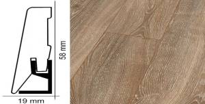 Плинтус Kronotex ktex1 Дуб горный бронзовый Бежевый 2400x58x19