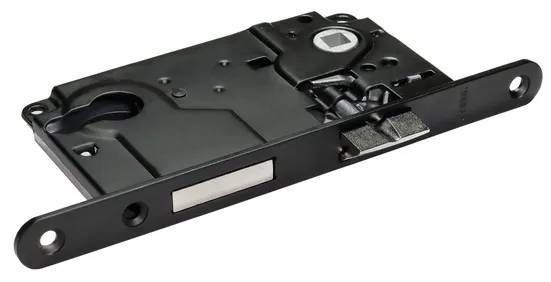 Замок с ригелем под цилиндр Morelli L1885 BL цвет - черный