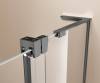 Душевая перегородка Vincea Walk-In (Волк-Ин) VSW-4WSL120CLGM-R профиль вороненая сталь, стекло прозрачное, 120x200 фото 3