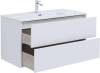 Тумба под раковину Aquanet Lino 100 287544 белый глянец фото 6