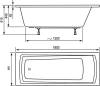 Акриловая ванна Ravak Domino Plus 180x80 с ножками фото 2