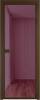 Межкомнатная дверь Profil Doors 1 AX цвет профиля Деорэ, стекло безопасное 6 мм фиолетовое шпион 600x2000