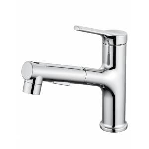 Смеситель для раковины Wonzon & Woghand WW-A40862-CR с выдвижным изливом, хром