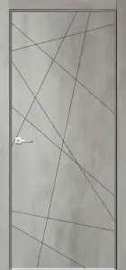 Межкомнатная дверь Verda Севилья 26 ДГ (Бетон светлый) 2000x600