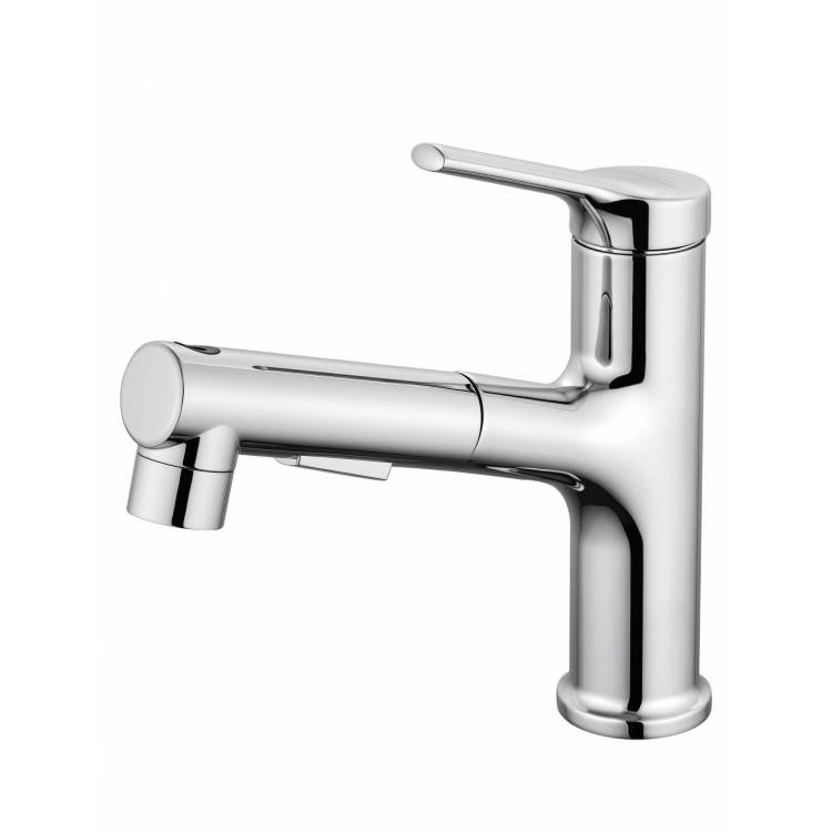 Смеситель для раковины Wonzon & Woghand WW-A40862-CR с выдвижным изливом, хром
