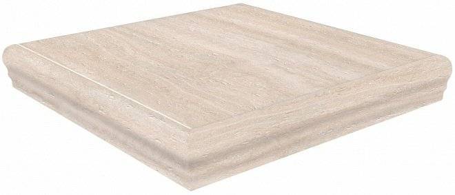 Ступень Kerama Marazzi Пантеон SG157200R/GR/AND беж правая угловая 34x34